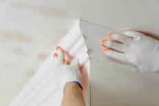 styropor auf decke kleben