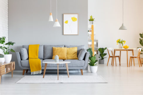 Wandfarbe zu grauen Möbeln - Diese bilden einen tollen ...
