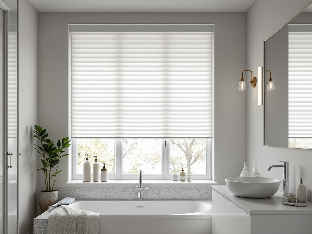 Badezimmerfenster gestalten » Ideen für Sichtschutz