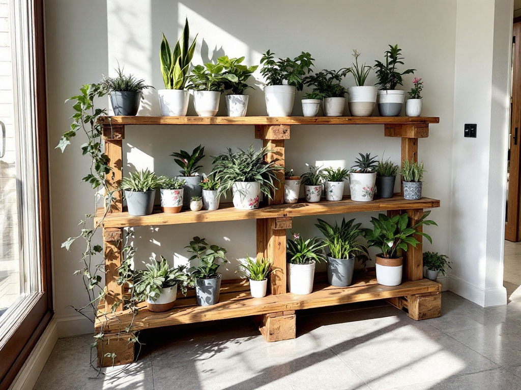 Blumenregal aus Paletten selber bauen » SchrittfürSchritt Anleitung