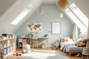Faszinierend Kinderzimmer Einrichten Dachschrage Bilder