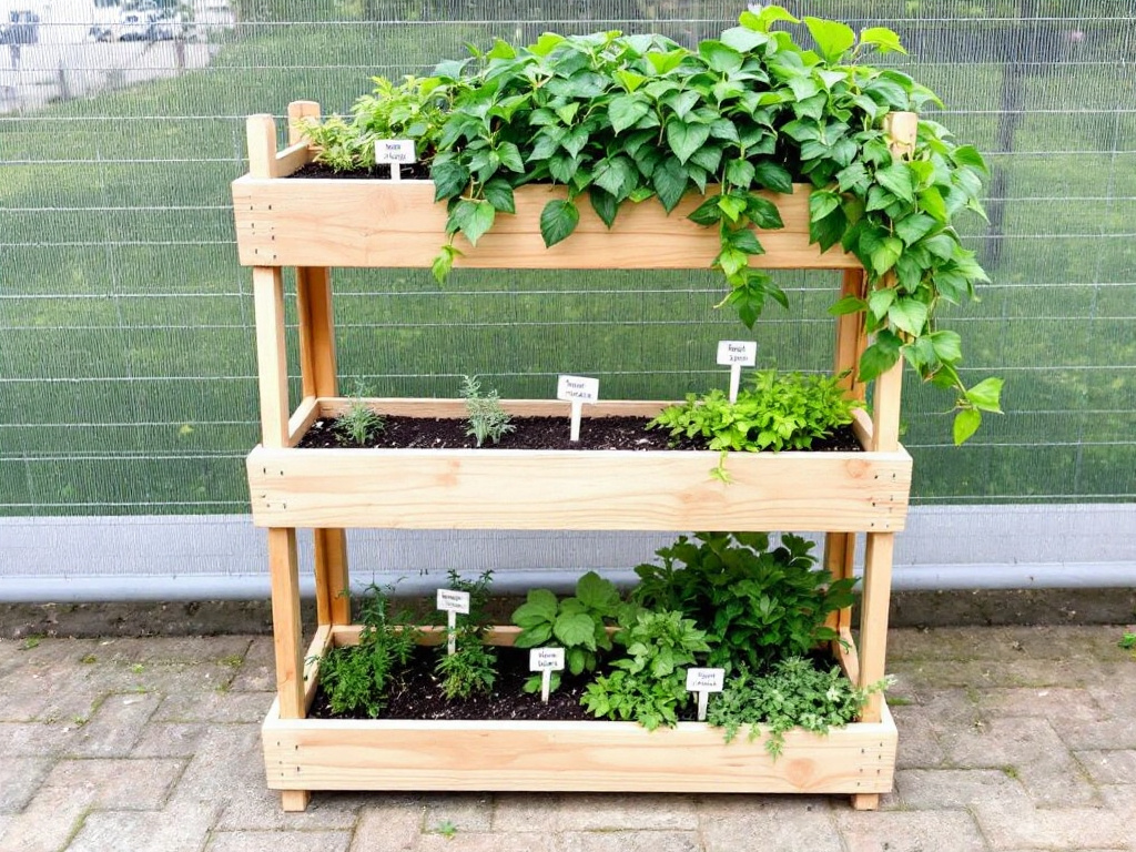Kräuterregal für den Balkon selber bauen » Ideen & Tipps