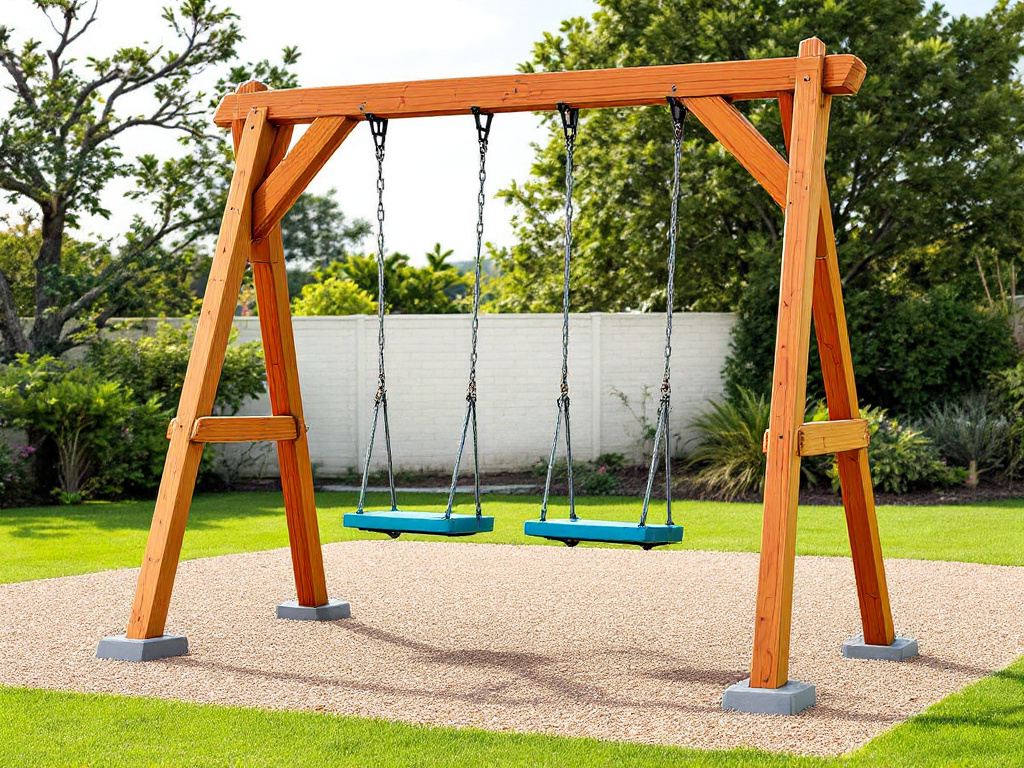 Schaukel Mit Zwei Pfosten Selber Bauen