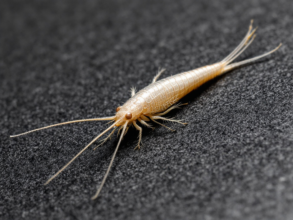 Larven Silberfische Eier